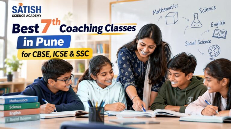 7th coaching class students at Satish Science Academy, Pune
