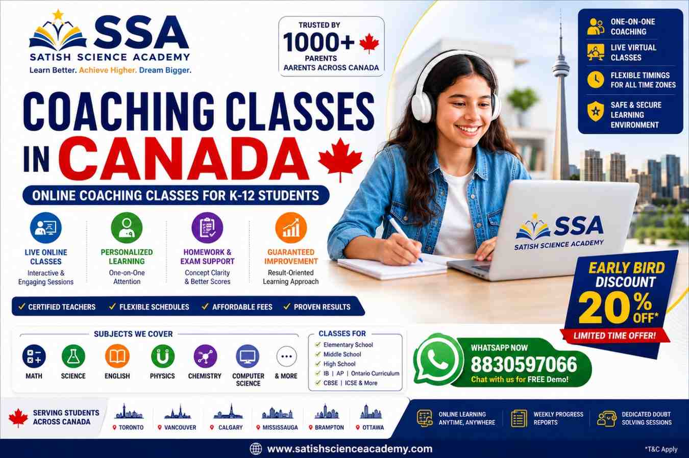 No.1 Online Coaching Classes Canada in 2026: Topper Choice